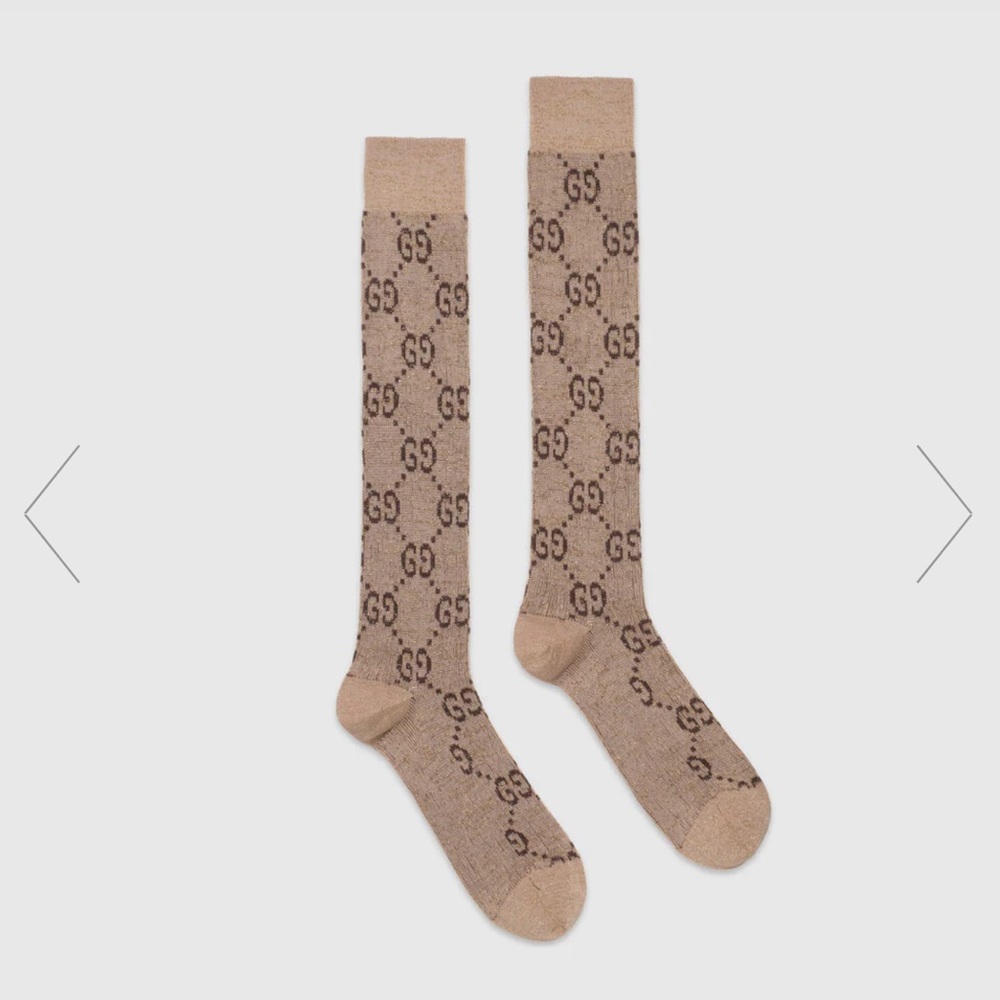 Gucci Lamé GG socks